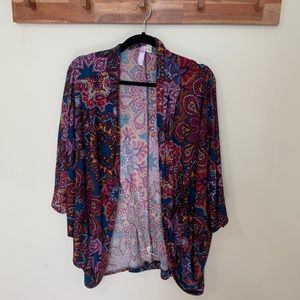 bright floral kimono